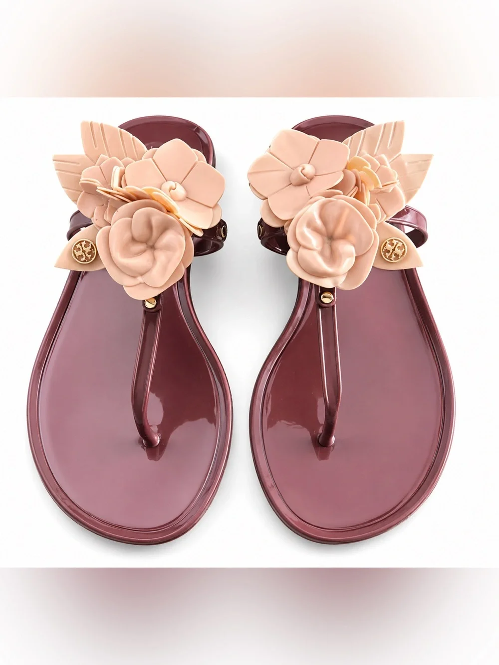 Tory Burch burgundy pink